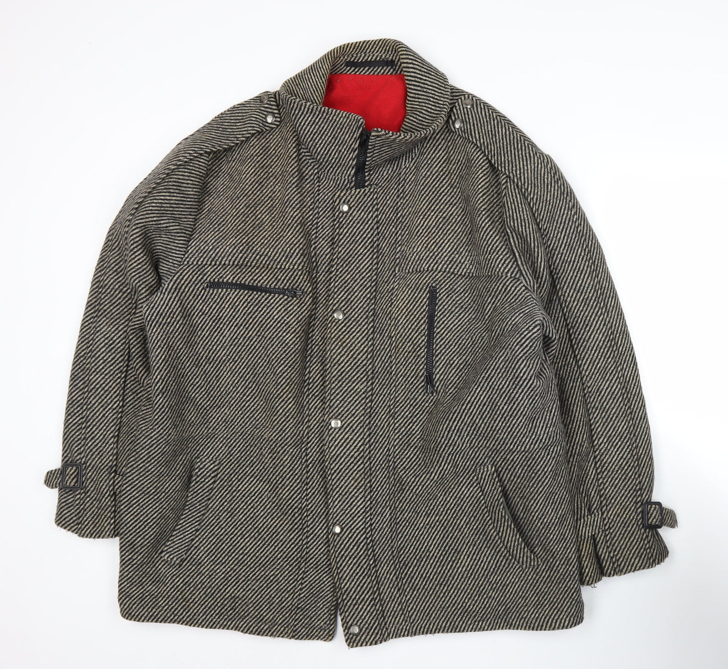 Mens UK Size 46 Pecker Court Grey Overcoat
