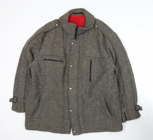 Mens UK Size 46 Pecker Court Grey Overcoat