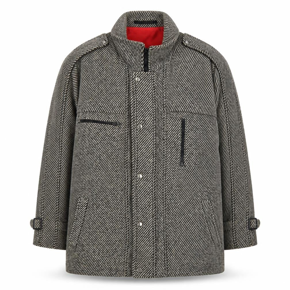Mens UK Size 46 Pecker Court Grey Overcoat
