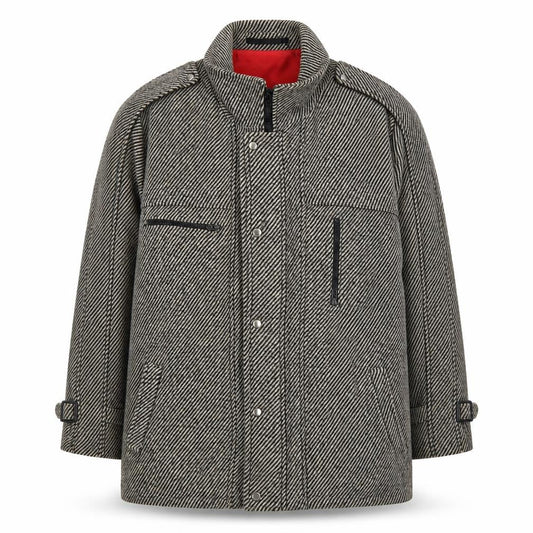 Mens UK Size 46 Pecker Court Grey Overcoat