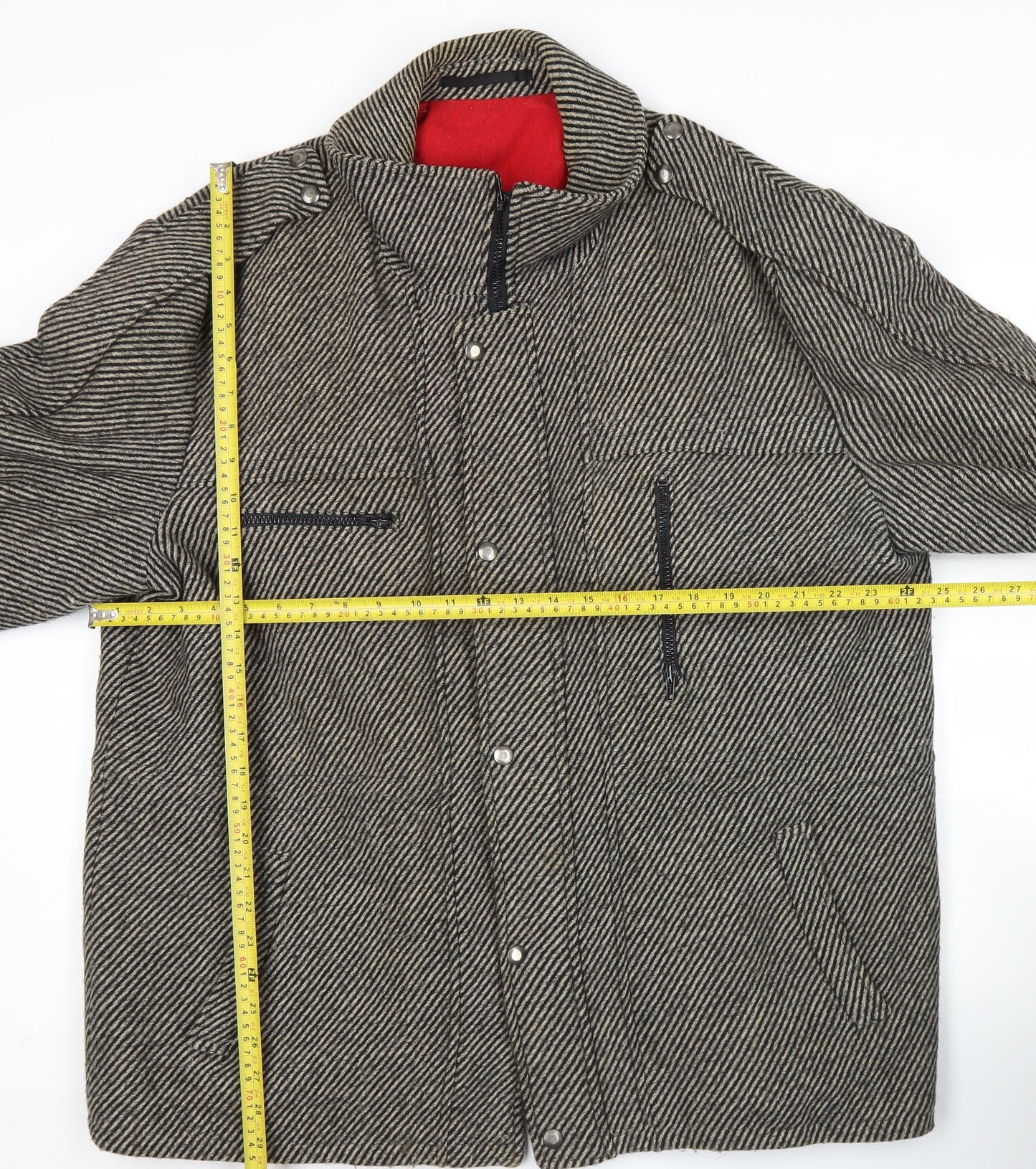Mens UK Size 46 Pecker Court Grey Overcoat