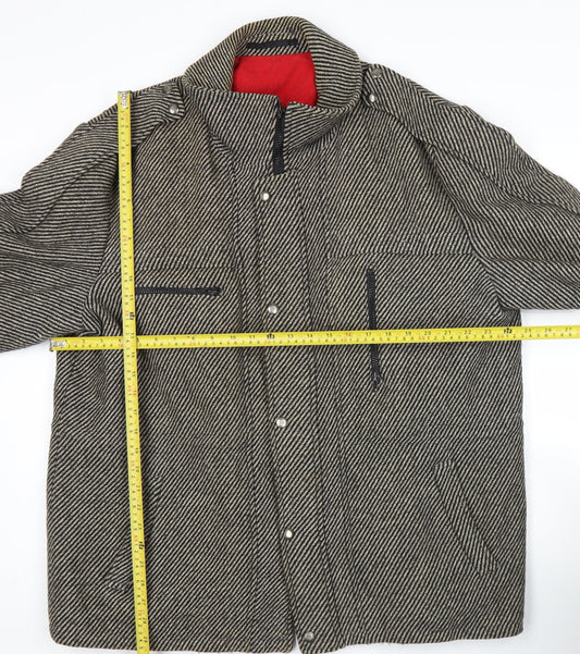 Mens UK Size 46 Pecker Court Grey Overcoat