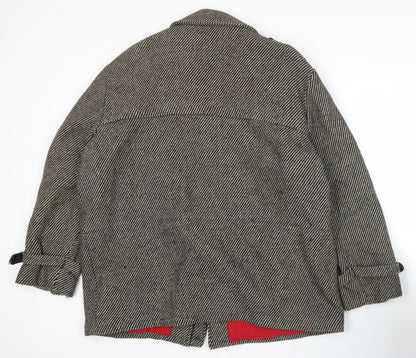Mens UK Size 46 Pecker Court Grey Overcoat