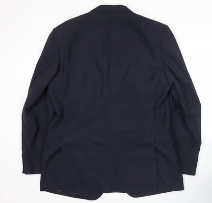 Austin Reed Men’s Blue 44L 2 Piece Suit Jacket Wool Blend