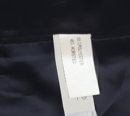 Austin Reed Men’s Blue 44L 2 Piece Suit Jacket Wool Blend