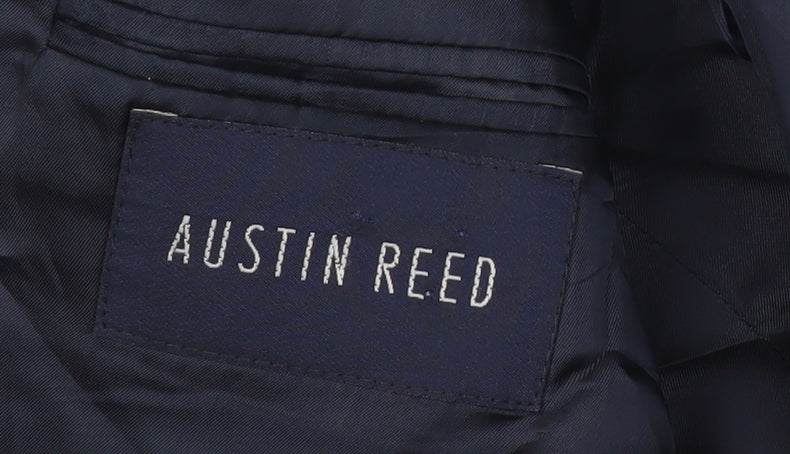 Austin Reed Men’s Blue 44L 2 Piece Suit Jacket Wool Blend