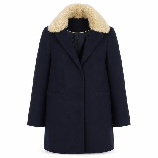 Womens UK Size 10 Topshop Blue Overcoat