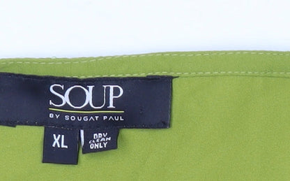 Soup by Sougat Paul Womens Green XL Camisole Tank Top