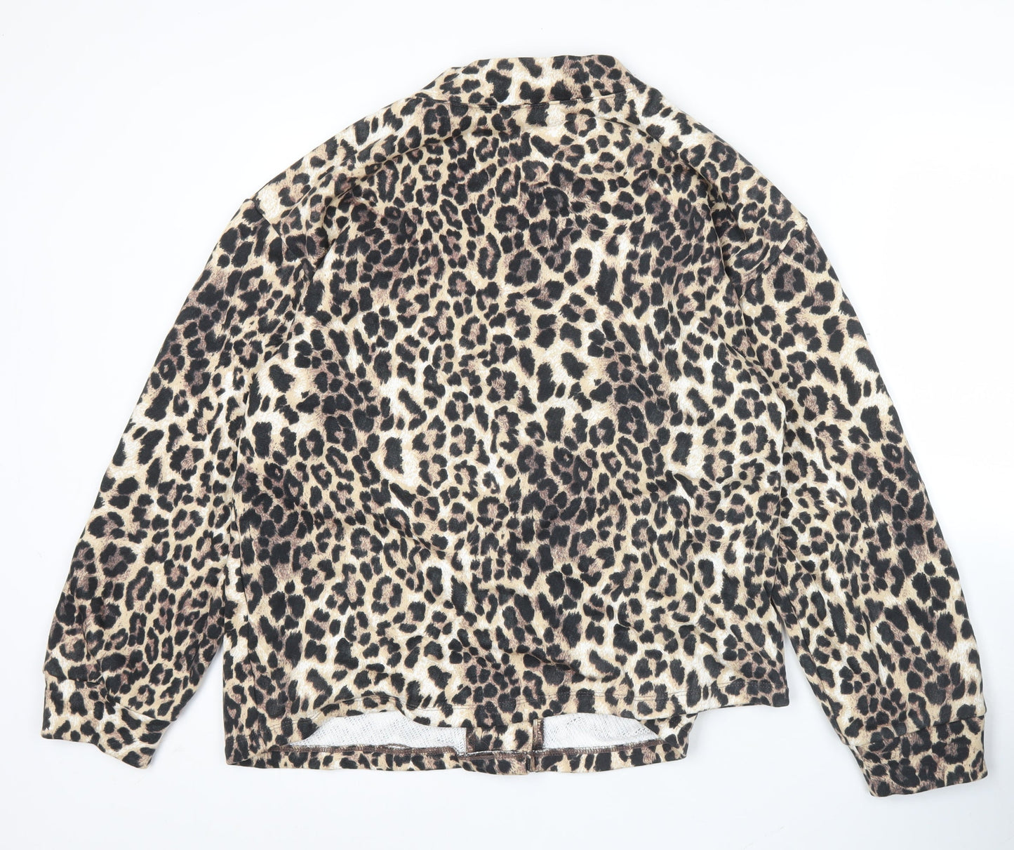 ASOS DESIGN Women’s Brown Leopard Print Cotton Jacket Size 8