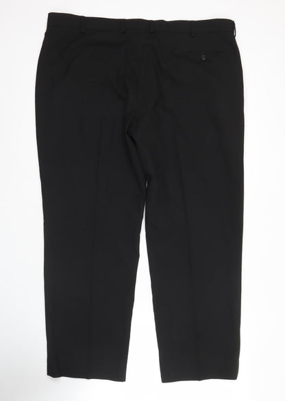 Marks and Spencer Men's Black 42in Waist 29in Leg Formal Dress Trousers