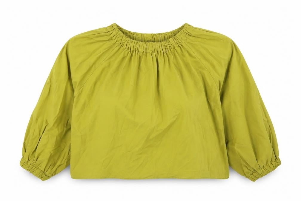 Womens UK Size S Zara Green Tunic Blouse