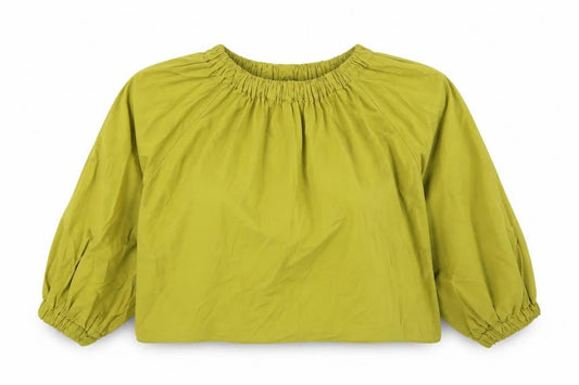 Womens UK Size S Zara Green Tunic Blouse