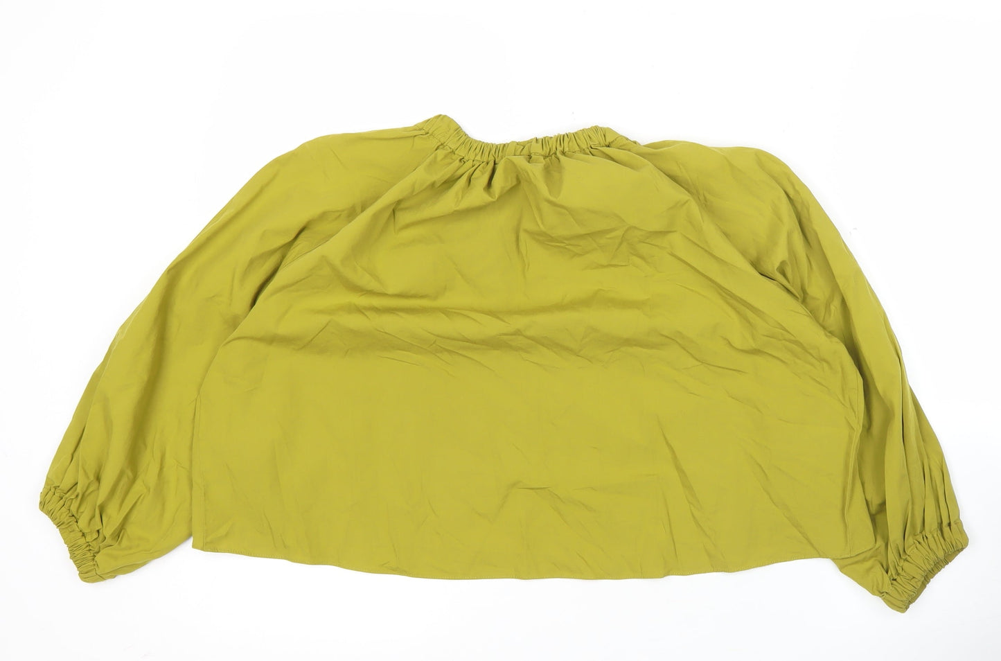 Womens UK Size S Zara Green Tunic Blouse