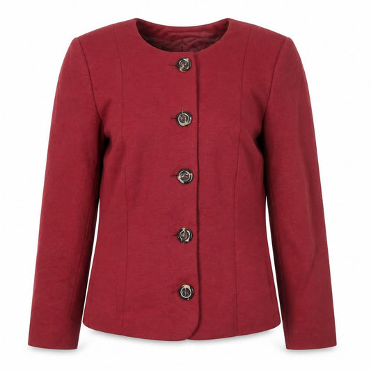 Artigiano Women’s Red Blazer Jacket Size 12 Formal Business Wear