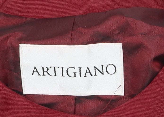 Artigiano Women’s Red Blazer Jacket Size 12 Formal Business Wear