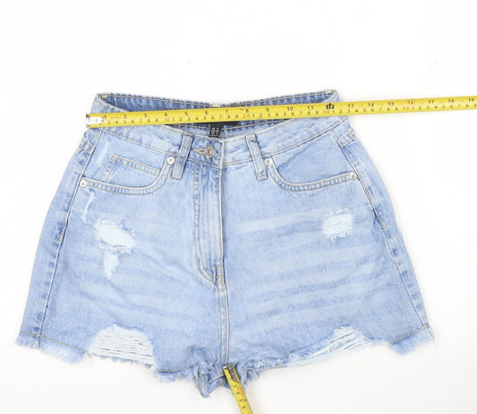 Parisian Women’s Blue Denim Distressed Cut-Off Shorts Size 8