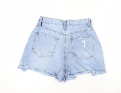 Parisian Women’s Blue Denim Distressed Cut-Off Shorts Size 8