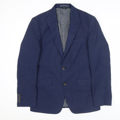 Marks and Spencer Men's Blue Suit Jacket 36S Regular Fit