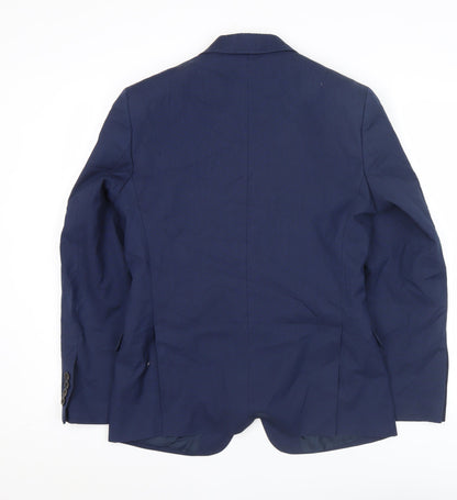 Marks and Spencer Men's Blue Suit Jacket 36S Regular Fit