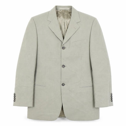 Tom English Men's Beige Blazer Jacket 48 Regular Notch Lapel