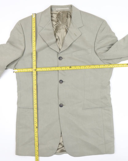 Tom English Men's Beige Blazer Jacket 48 Regular Notch Lapel