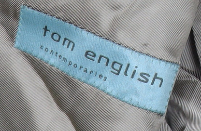 Tom English Men's Beige Blazer Jacket 48 Regular Notch Lapel