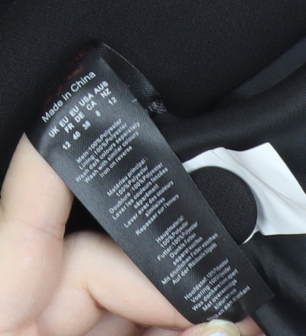 Boohoo Womens Black Size 12 Blazer Jacket Tailored Workwear