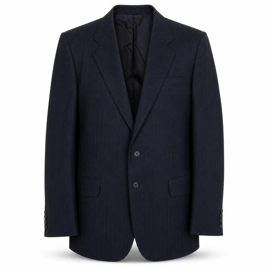 Marks and Spencer St Michael Men’s Navy Pinstripe Wool Jacket 40L