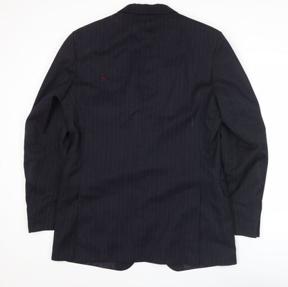 Marks and Spencer St Michael Men’s Navy Pinstripe Wool Jacket 40L