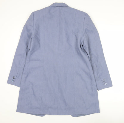 Mackays Women’s Blue Size 14 Longline Blazer Coat Jacket