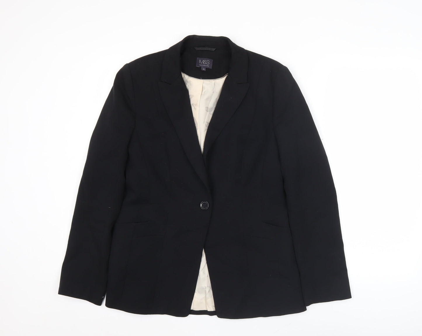 Marks and Spencer Women Black Size 10 Blazer Jacket Workwear