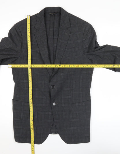 Banana Republic Men’s Grey Check 38R Blazer Jacket Formal