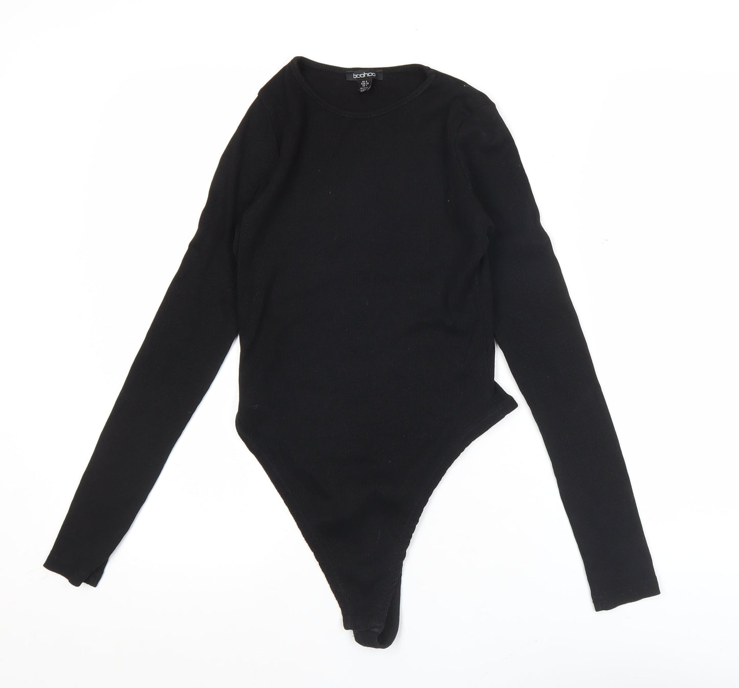 Boohoo Women’s Black Long Sleeve Slim Fit Bodysuit UK 6
