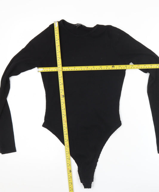 Boohoo Women’s Black Long Sleeve Slim Fit Bodysuit UK 6