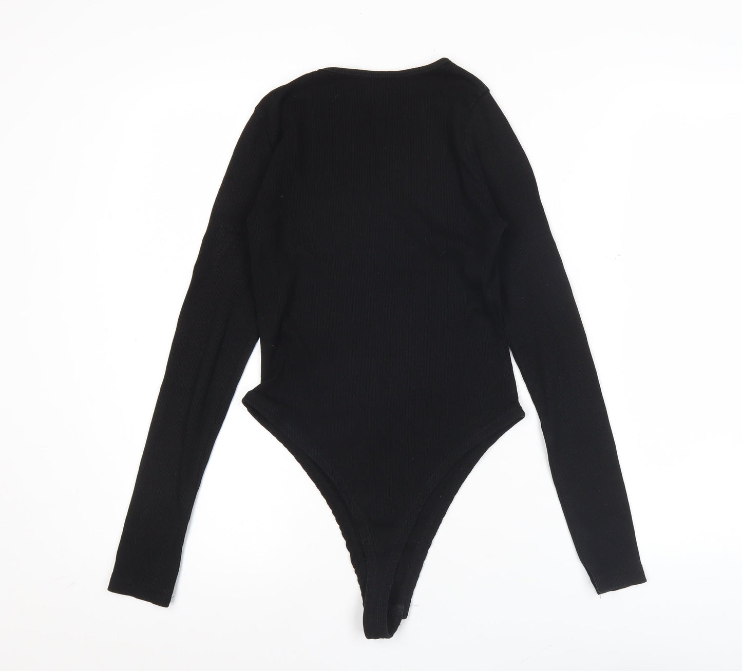 Boohoo Women’s Black Long Sleeve Slim Fit Bodysuit UK 6