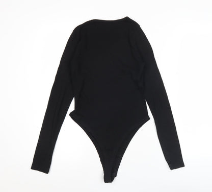 Boohoo Women’s Black Long Sleeve Slim Fit Bodysuit UK 6