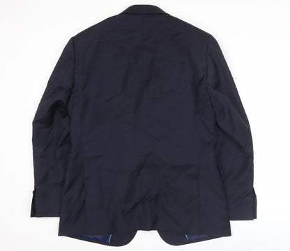 Charles Tyrwhitt Men’s Navy Blue Slim Fit Wool Blazer Jacket 40R