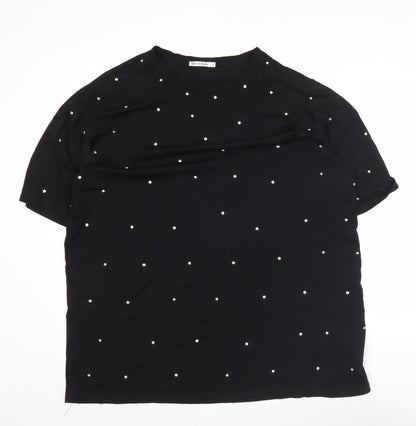 Womens UK Size M Cherry Koko Black Basic T-Shirt