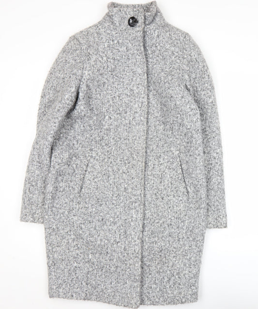 Principles Women’s Grey Size 8 Mid-Length Overcoat