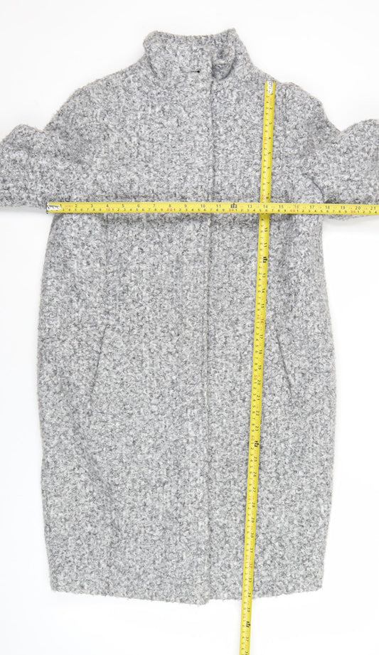 Principles Women’s Grey Size 8 Mid-Length Overcoat
