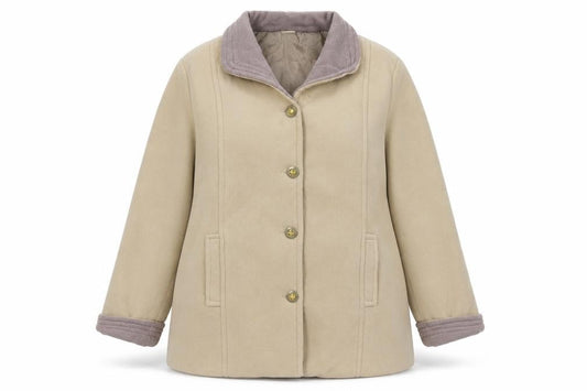 Gabriella Vicenza Womens Beige Coat Size 16/18 Classic Overcoat