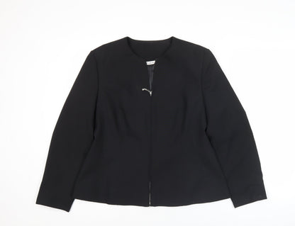 Berkertx Womens Black Size 12 Tailored Suit Jacket Work Business Formal