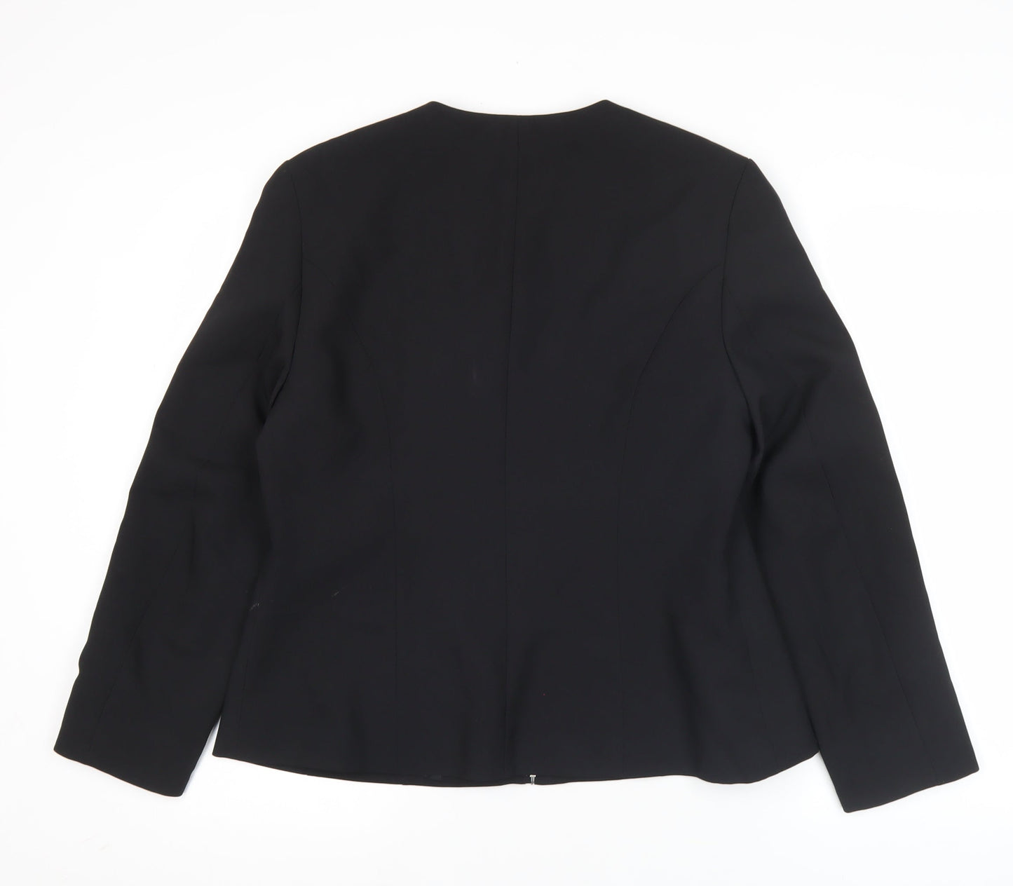Berkertx Womens Black Size 12 Tailored Suit Jacket Work Business Formal