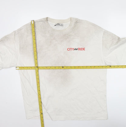 ProJeva Men's White Medium City Ride Rodeo Graphic T-Shirt