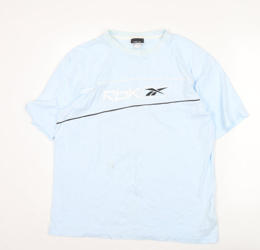 Reebok Men’s Blue Short Sleeve Sports T-Shirt Size L