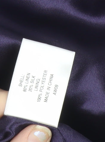 Womens UK Size 18 CC Purple Basic Jacket