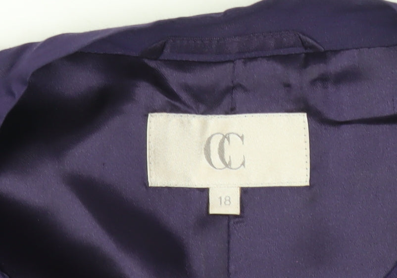 Womens UK Size 18 CC Purple Basic Jacket