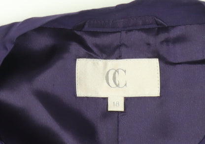 Womens UK Size 18 CC Purple Basic Jacket