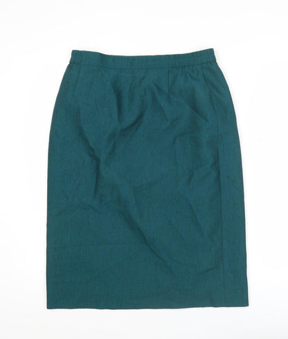 Eastex Womens Green Size 14 Pencil Skirt Lined Workwear Polyester