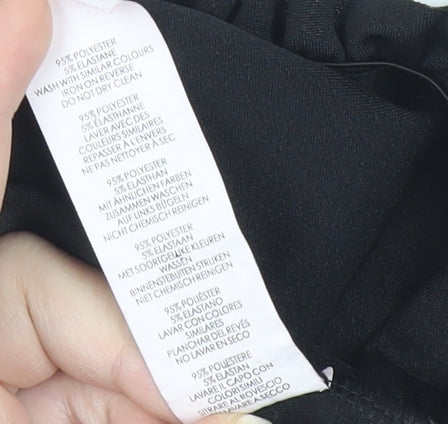 Boohoo Women Black UK 12 Cropped Off Shoulder Puff Sleeve Blouse